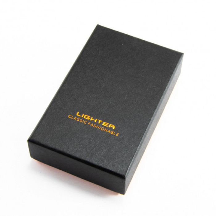 Спіральна запальничка, електрозапальничка акумуляторна USB-813 + годинник