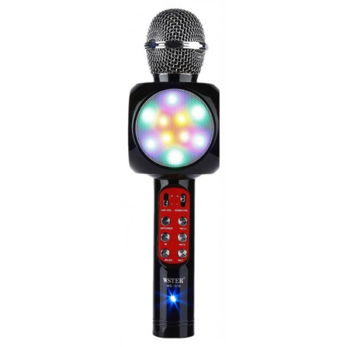 Безпровідний мікрофон караоке bluetooth WSTER WS-1816. Колір чорний