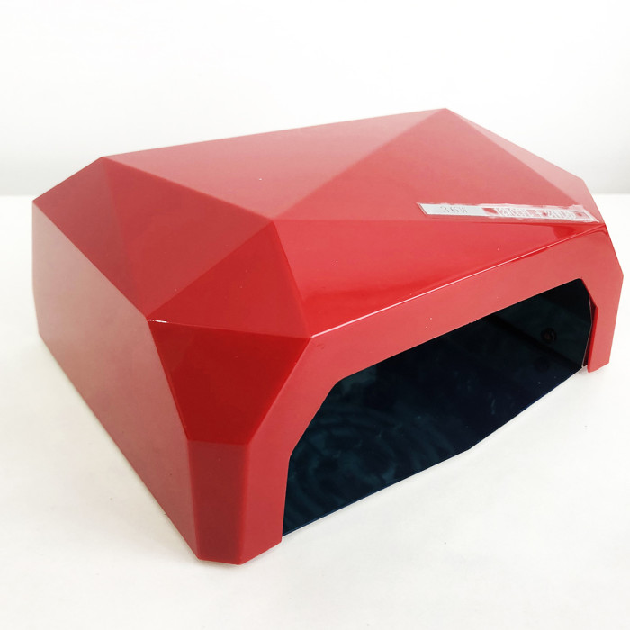 Сушарка для нігтів UV LAMP CCF+LED, Манікюрна лід лампа для полімеризації гель-лаків. Колір: червоний