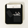 Запальничка імпульсна NB USB-215, Запальничка акумуляторна подарункова, USB запальничка. Колір: чорний