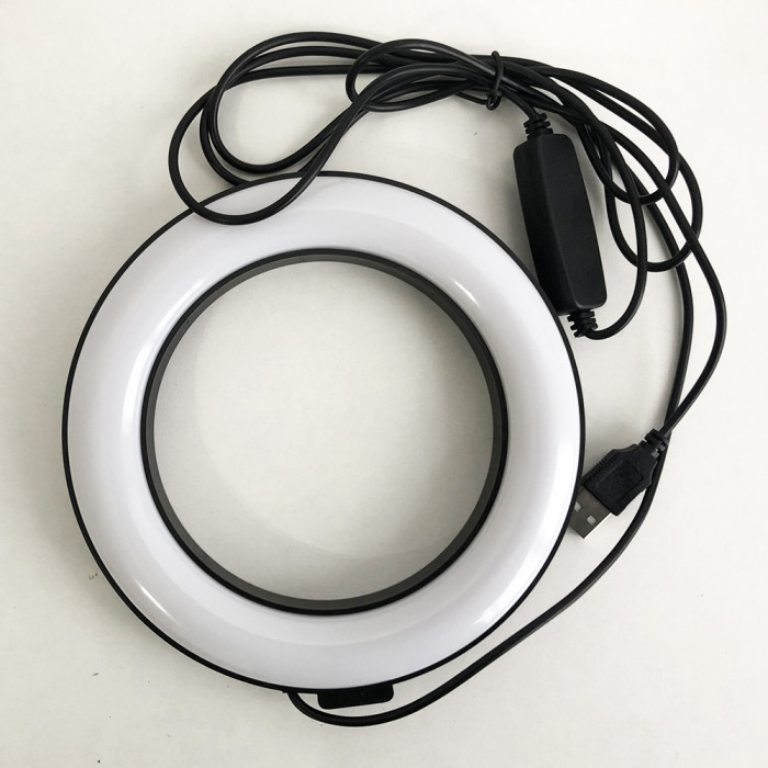 Кільцева лампа 16 см (USB, 5Вт, 3200-5500К)