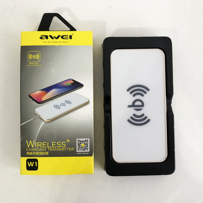Бездротовий зарядний пристрій AWEI W1 Wireless Charger. Колір білий
