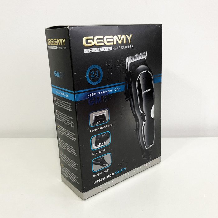 Професійна машинки для стрижки волосся Gemei GM-817 Pro. Колір помаранчевий