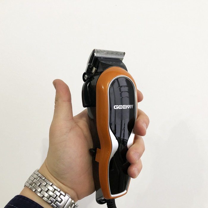 Професійна машинки для стрижки волосся Gemei GM-817 Pro. Колір помаранчевий