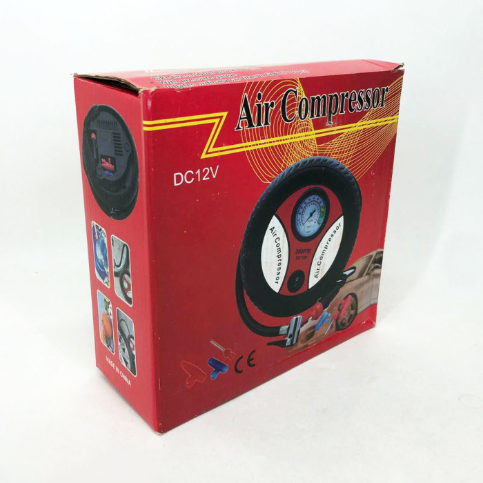 Автомобільний компресор для швидкого підкачування коліс Air Compressor DC12V, автомобільний компресор