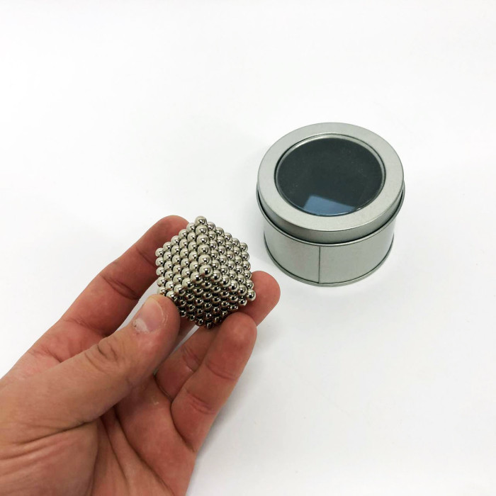 Магнітний конструктор Нео NeoCube Срібло, головоломка Neocube, розвиваюча іграшка магніт