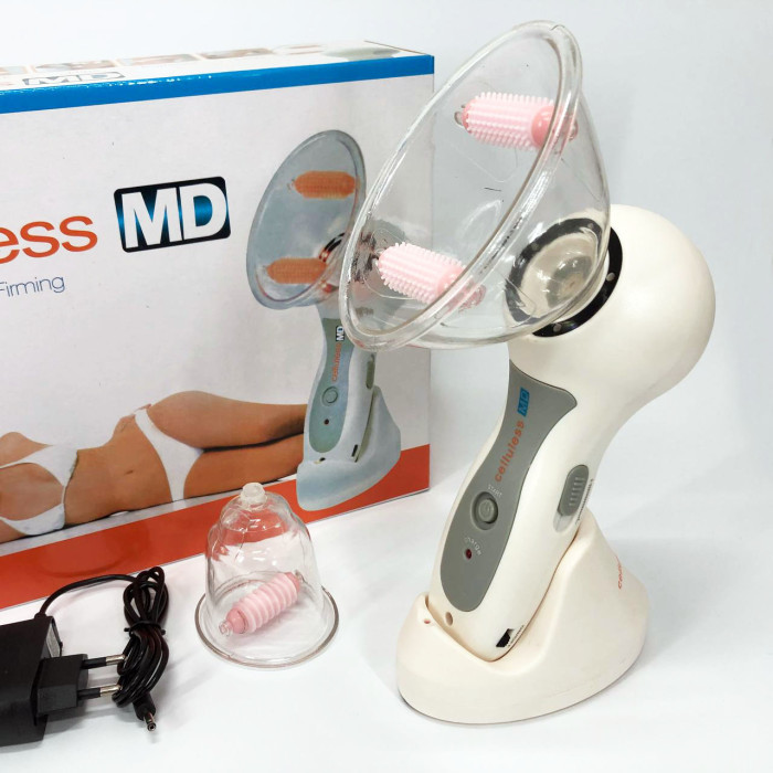 Масажер вакуумний антицелюлітний Celluless MD NEW вакуумно-роликовий ефективний масажер Целюлес