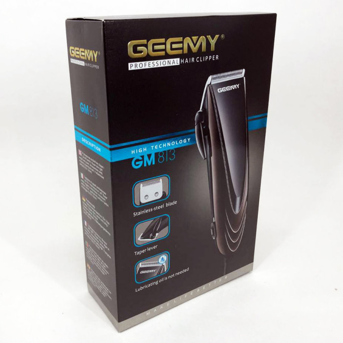 Провідна професійна машинка для стрижки волосся GEMEI GM-813, машинка для стрижки волосся домашня