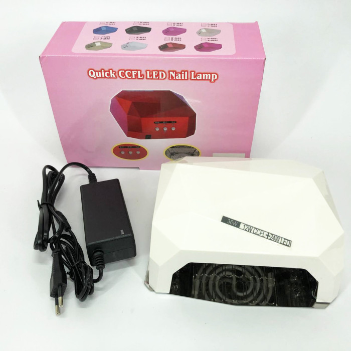 Сушарка для нігтів UV LAMP CCF+LED, Сушарка для нігтів, Портативна сушарка для нігтів. Колір: білий