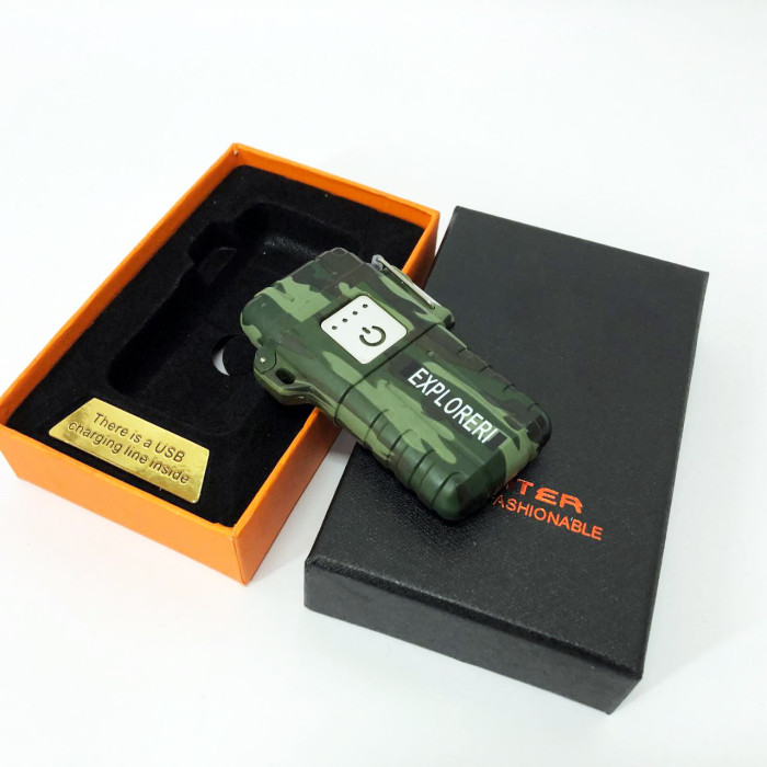 Запальничка імпульсна JL317 Explorer, Вітрозахисна запальничка, Запальничка юсб з гравіюванням