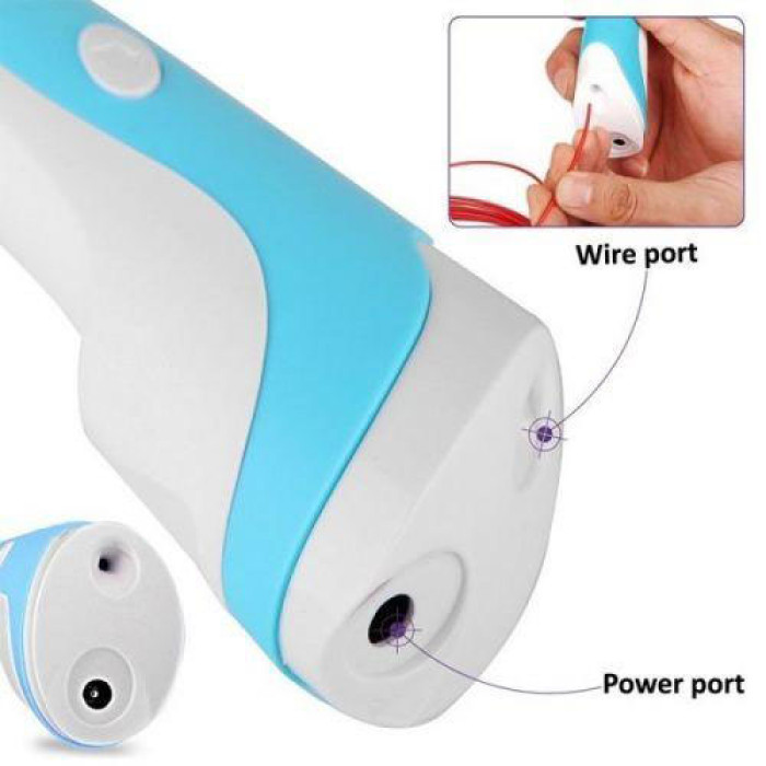 3D ручка Smart 3D Pen 2 c LCD дисплеєм, Цікава ручка 3д для дітей, Оригінальна. Колір: блакитний