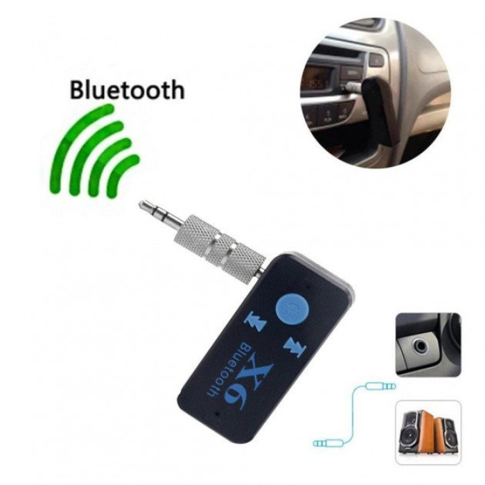 Бездротовий адаптер Bluetooth приймач аудіо ресівер BT-X6, модулятор блютуз в машину