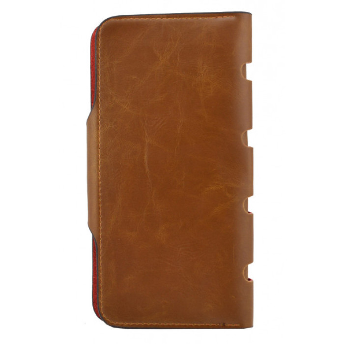 Чоловічий портмоне Baellerry Genuine Leather COK10, Стильний чоловічий гаманець. Колір: коричневий