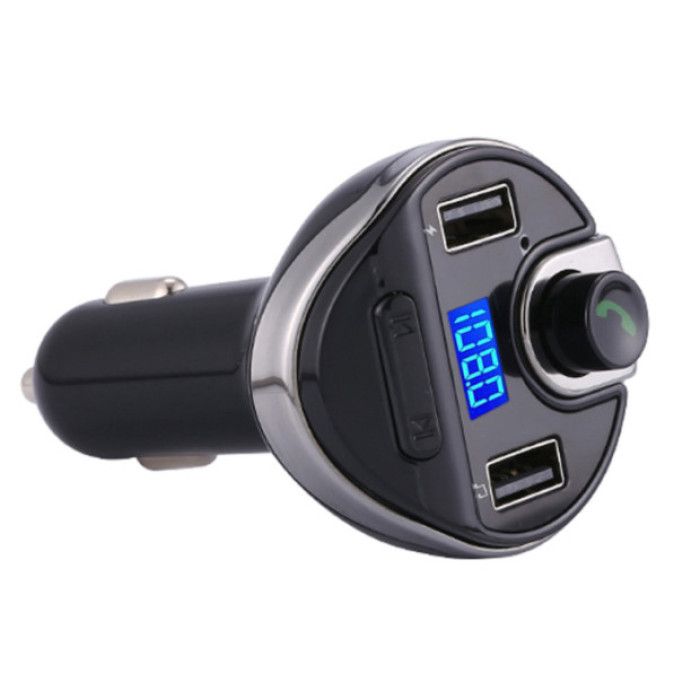 Трансмітер для авто FM MOD-T20, USB, MicroSD. Колір чорний