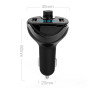 Трансмітер для авто FM MOD-T20, USB, MicroSD. Колір чорний