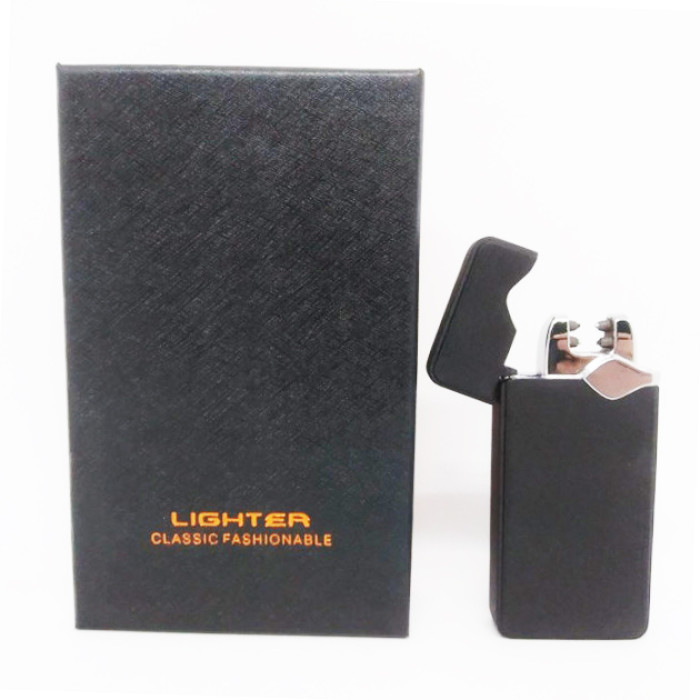 Електроімпульсна запальничка USB 315, акумуляторна запальничка подарункова, Вітрозахисна запальничка