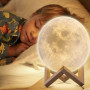 Нічник світиться місяць Moon Lamp 18 см, Ночник дитячий для кімнати, Дитячий нічник безпечний для дитини