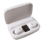 Bluetooth стерео навушники бездротові c боксом для зарядки Air J16 TWS Original. Колір білий