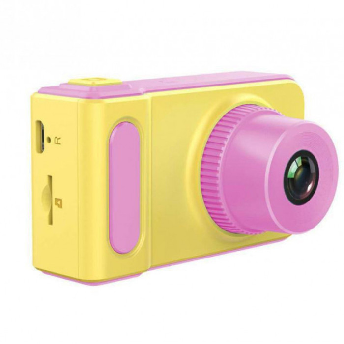 Дитячий цифровий фотоапарат Smart Kids Camera V7 baby T1. Колір рожевий