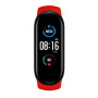 Фітнес браслет Smart Watch M5 Band Classic Black смарт годинник-трекер. Колір червоний