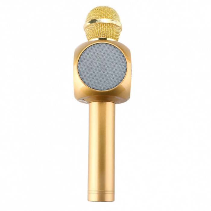 Безпровідний мікрофон караоке bluetooth WSTER WS-1816. Колір: золотий