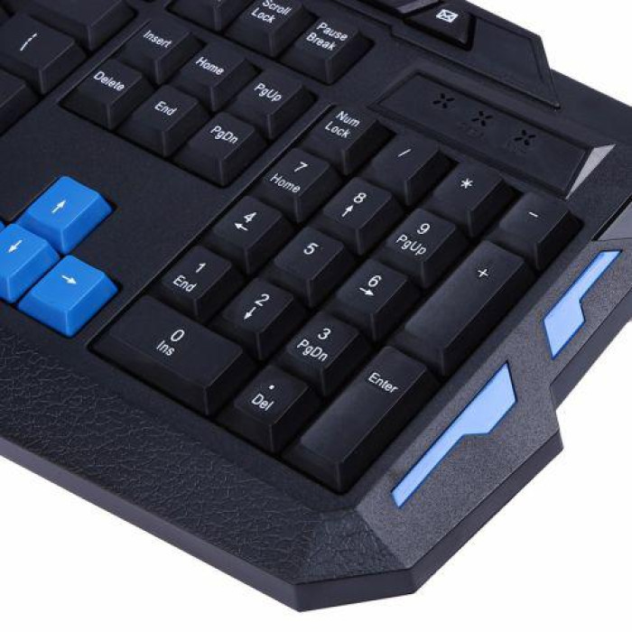Клавіатура з мишкою HK-8100, ігрова клавіатура та миша для пк, бездротова клавіатура та миша