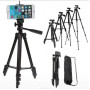 Штатив для телефону та фотоапарата Tripod 3120 PRO портативний трипод 0,35-1.02м висота. Колір: чорний