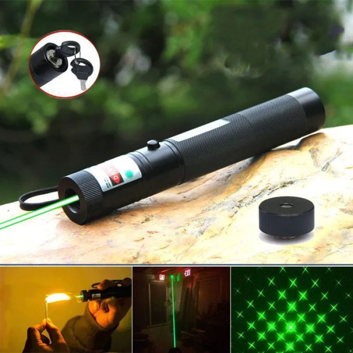 Лазерна указка Green Laser Pointer JD-303, Лазери із зеленим променем лазера, Лазерна указка брелок