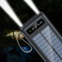 Power Bank Solar Smart 1015 зарядний пристрій на сонячній батареї 20000mAh з індикатором заряду Чорний