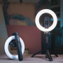 Монопод з кільцевою лампою 16 см (трипод, c bluetooth) L07