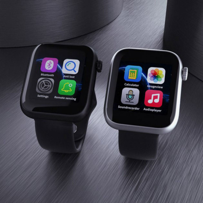 Розумний смарт годинник Smart Watch Z6 c SIM з камерою. Колір: чорний