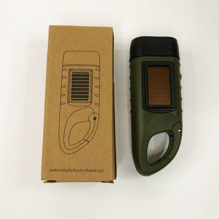 Ліхтар для кемпінгу LS-015-3х0.5W, вбудований акумулятор, сонячна батарея, ручна зарядка