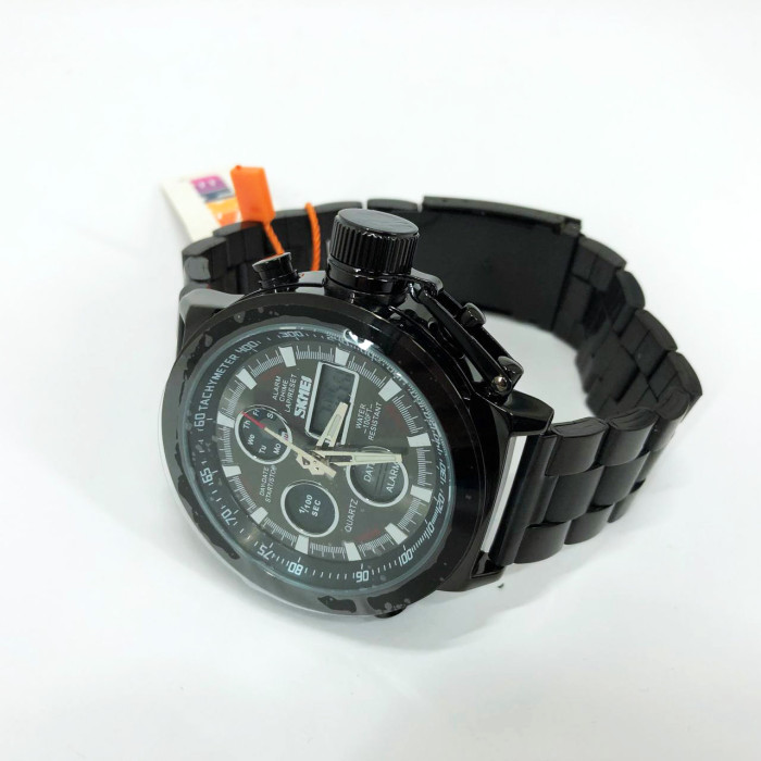 Годинник наручний чоловічий SKMEI 1515BK BLACK, годинник наручний електронний тактичний. Колір: чорний