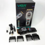 Машинка для стрижки волосся та бороди професійна VGR V-699 B з насадками та LED дисплеєм. Колір: чорний