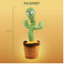 Танцюючий кактус співаючий 120 пісень з підсвічуванням Dancing Cactus TikTok іграшка Повторюшка кактус