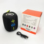Портативна Bluetooth колонка TG658 8W з RGB підсвічуванням, Бездротова колонка потужна. Колір: чорний