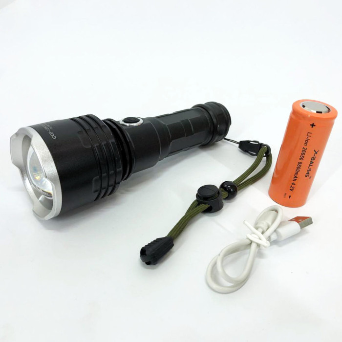 Ліхтар поліцейський X-Balog BL-531-P90 1х26650 8800mah USB/microUSB/ 3хААА R3 функція Power Bank