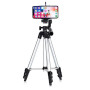 Штатив для телефону та фотоапарата Tripod 3110 PRO портативний трипод 0,35-1.02м висота. Колір: срібний