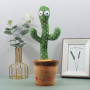 Танцюючий кактус співаючий 120 пісень з підсвічуванням Dancing Cactus TikTok іграшка Повторюшка кактус