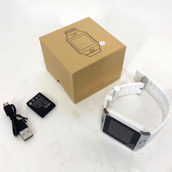 Смарт-годинник Smart Watch DZ09. Колір: білий