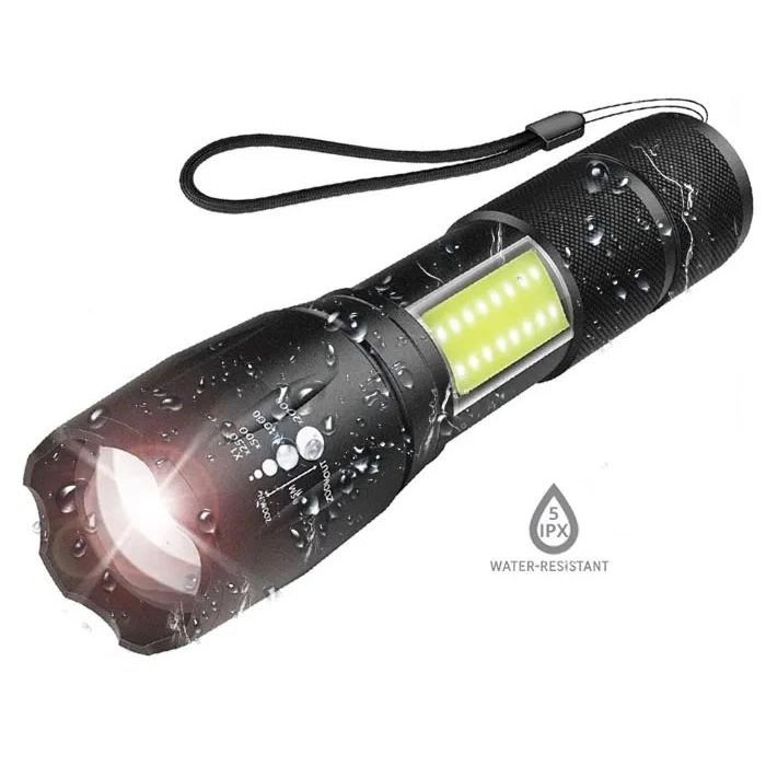 Ліхтарик акумуляторний ручний Bailong BL-29 діод T6 + COB зарядка від USB, ліхтарик led, водонепроникний