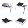 Складаний столик для ноутбука LD-09 E-Table, столик з охолодженням 2 USB кулера, Стіл підставка з вентиляцією
