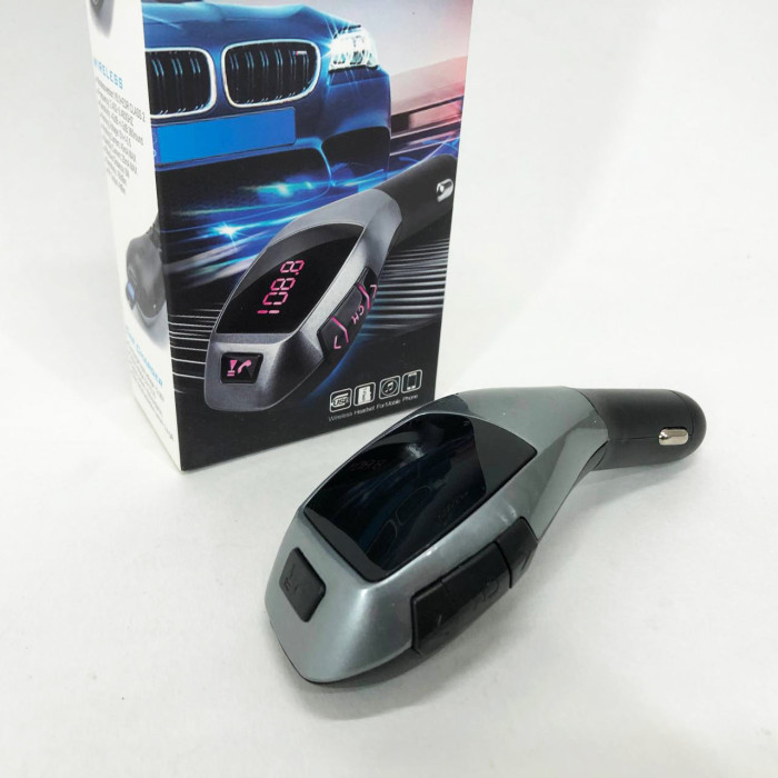 Автомобільний bluetooth fm модулятор X5 ВТ для автомагнітоли, mp3/фм трансмітер з дисплеєм