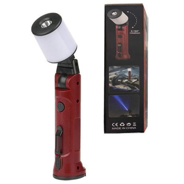 Ліхтар акумуляторний WORKLIGHT-072-XPE 10W 350Lm з гаком та магнітом, Багатофункціональний LED ліхтар