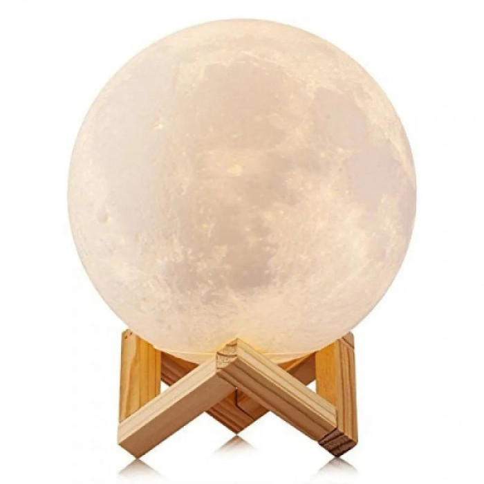 Нічник світиться місяць Moon Lamp 18 см, Ночник дитячий для кімнати, Дитячий нічник безпечний для дитини