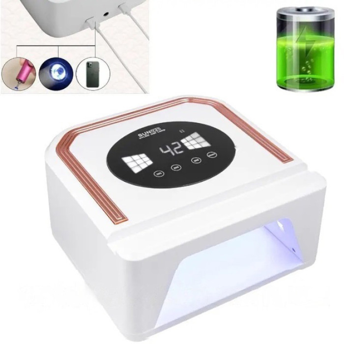 Лампа для нігтів UV LAMP SUN Y31 Сушарка для гель лаку на акумуляторі, Лампа для сушіння гель-лаку будинку