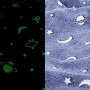 Плед, що світиться в темряві, плюшеве покривало Blanket kids Magic Star 150х100 см флісова ковдра. Колір: синій