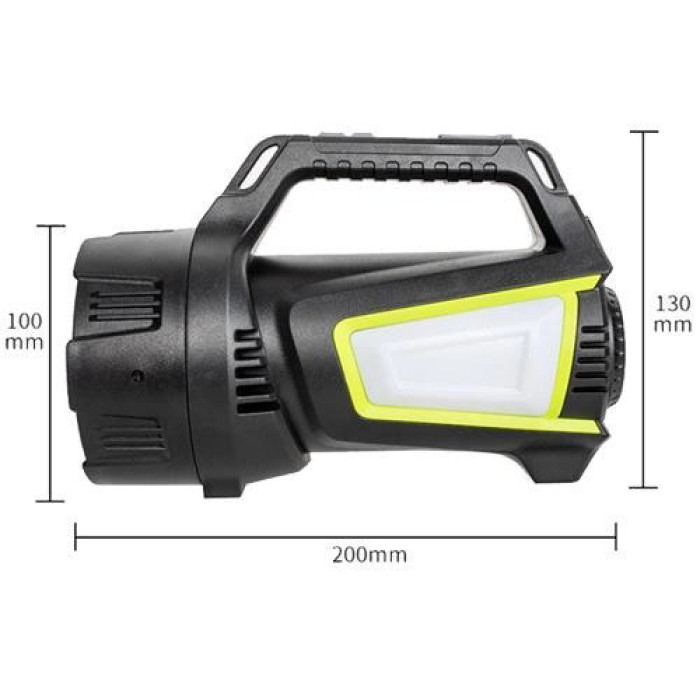 Ліхтар кемпінг переносний T100A-10W+2COB з бічними LED white/red/blue, Акумуляторна лампа для кемпінгу