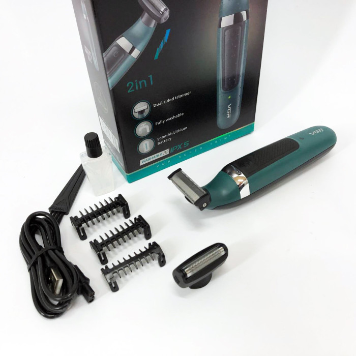 Електробритва VGR V-393 Shaver професійна водонепроникна, чоловіча машинка для гоління