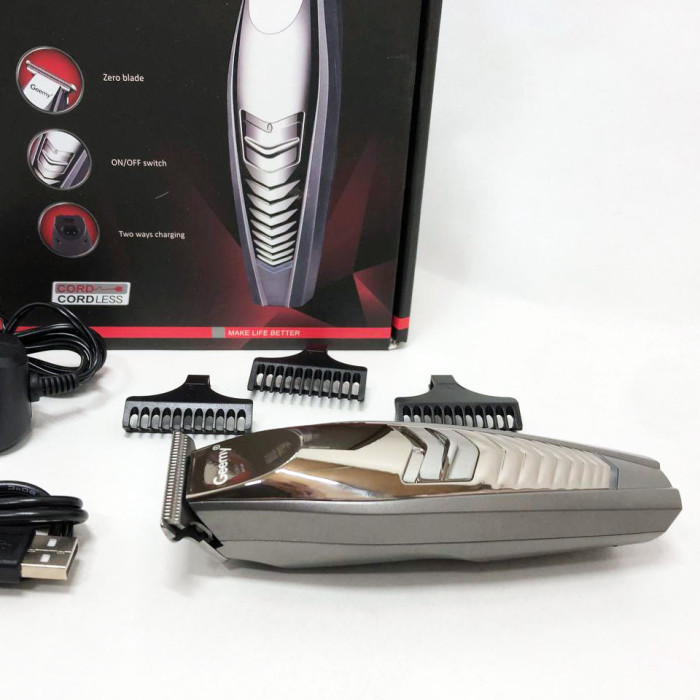 Машинка для стрижки GEMEI GM-6141, підстригальна машинка, професійна електробритва